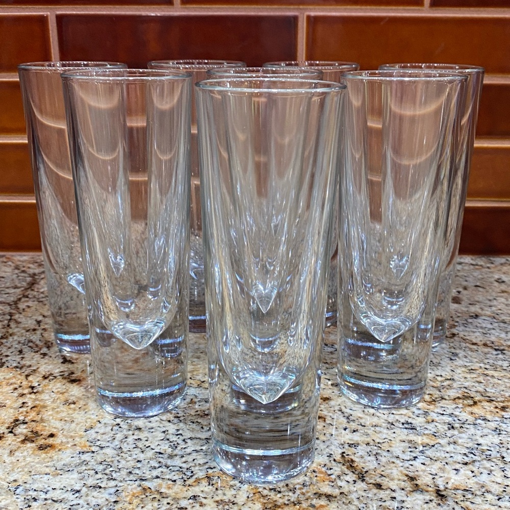 CARLO MORETTI COCKTAIL GLASSES RARE set of 8, STUNNING